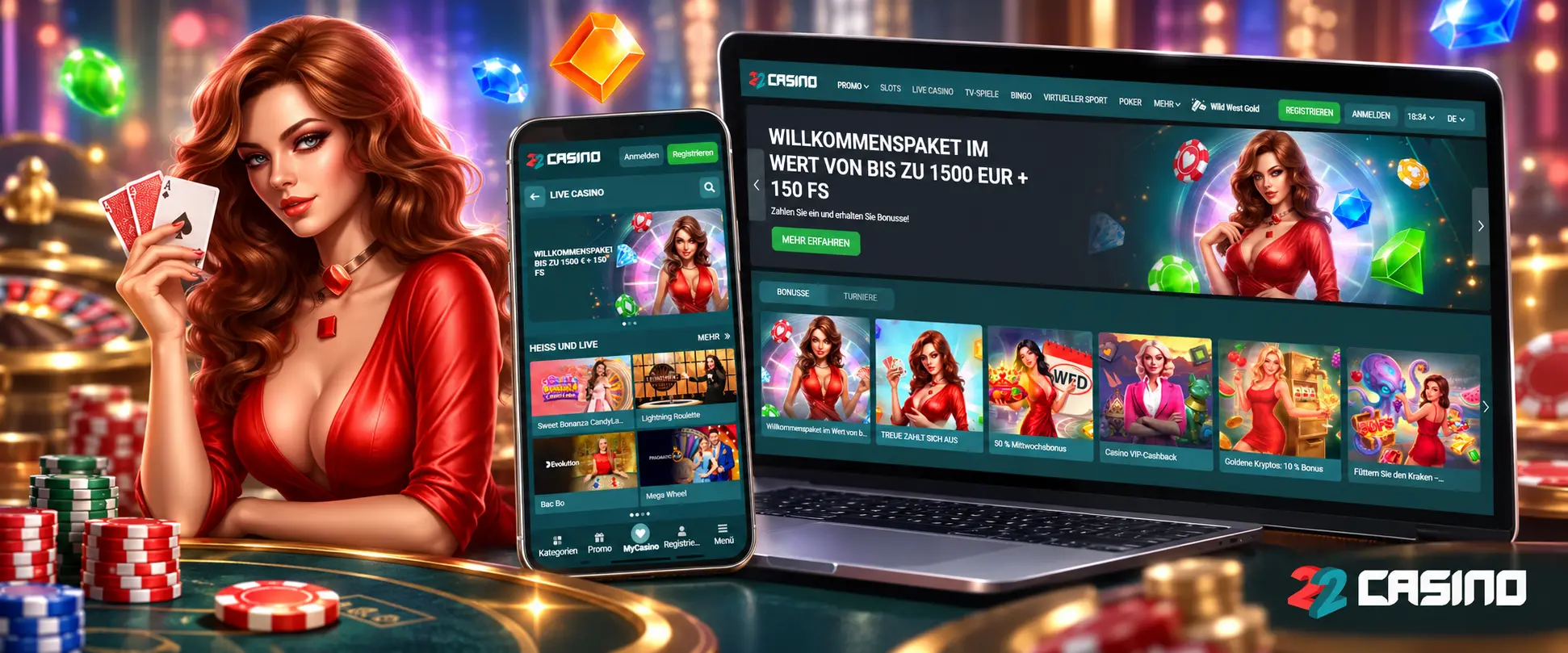 Wöchentliche Aktionen bei 22Casino