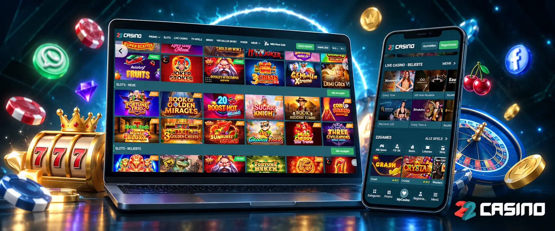 Wie startest du mit 22Casino Slots